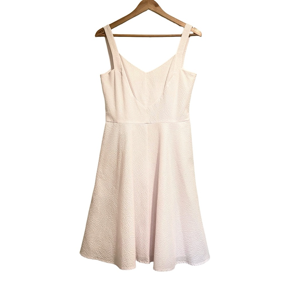 Ann Taylor pink & white seersucker summer dress - Picture 13 of 14